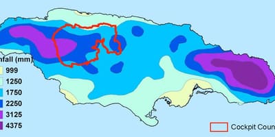 Քարտեզ Ջամայկա կլիման