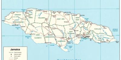 Jamaican քարտեզի վրա